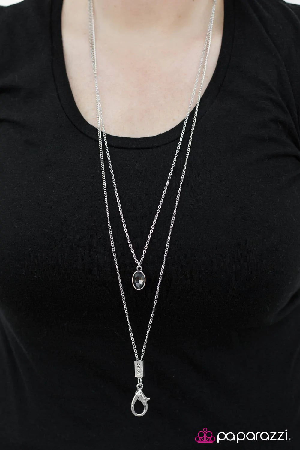 Paparazzi Necklace ~ Let Me Love You - Silver