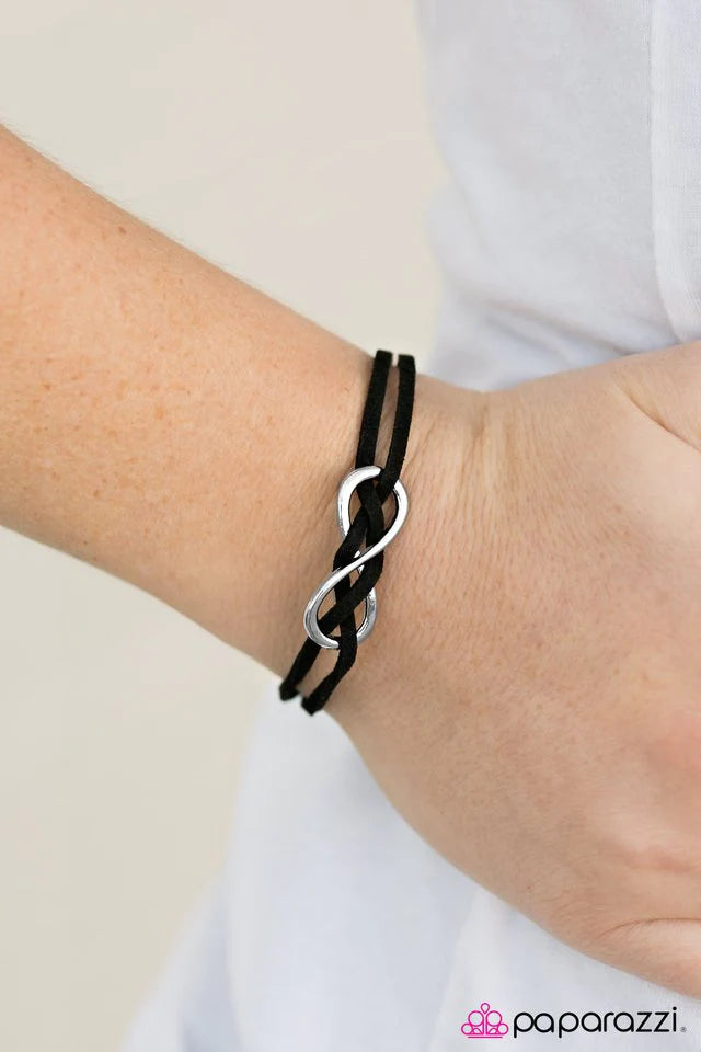 Paparazzi Bracelet ~ Infinity and Beyond - Black