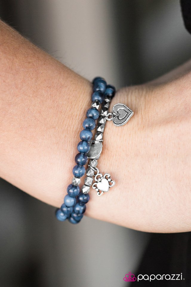 Pulsera Paparazzi ~ Elige el amor - Azul
