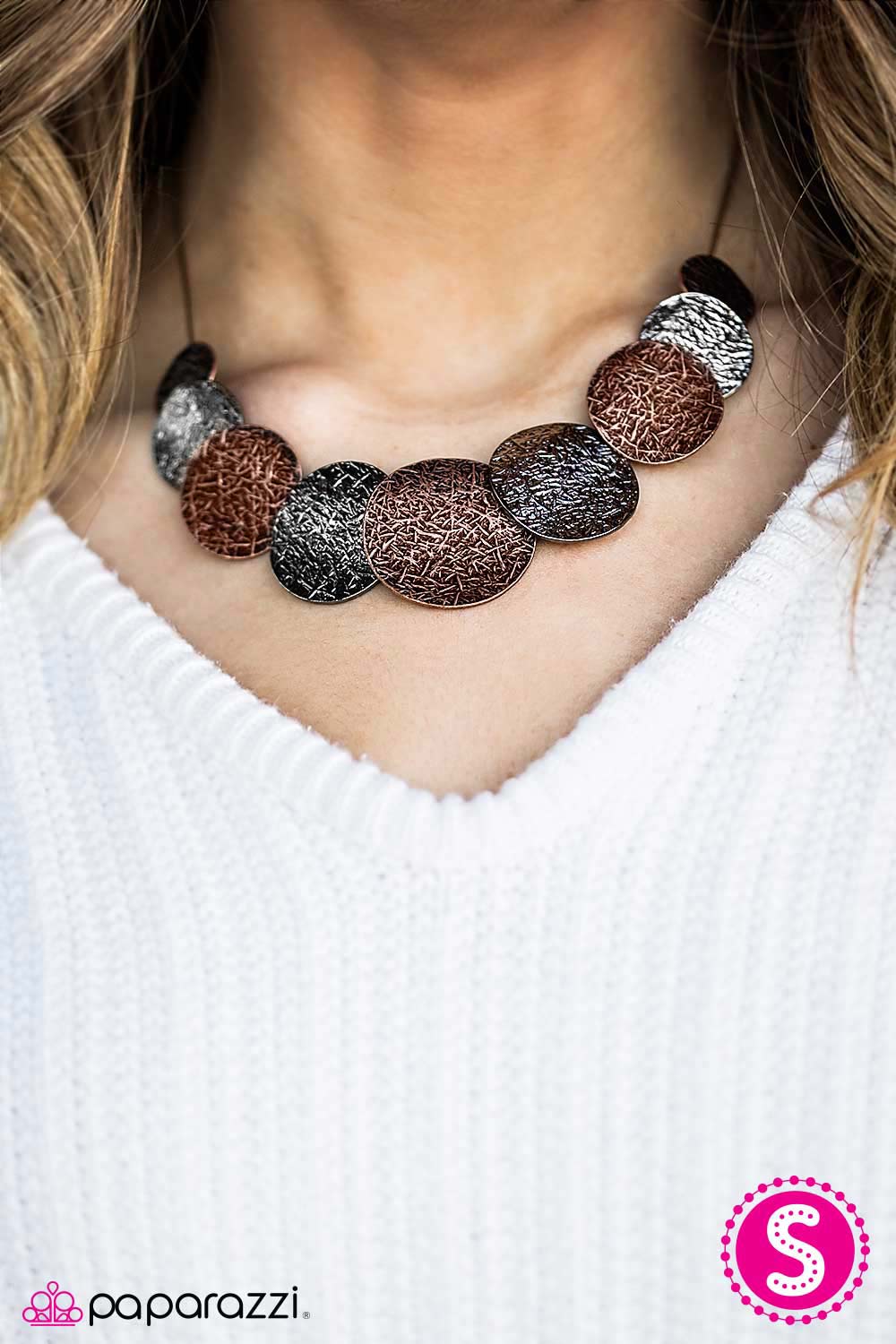 Paparazzi Necklace ~ Cave Rules - Copper