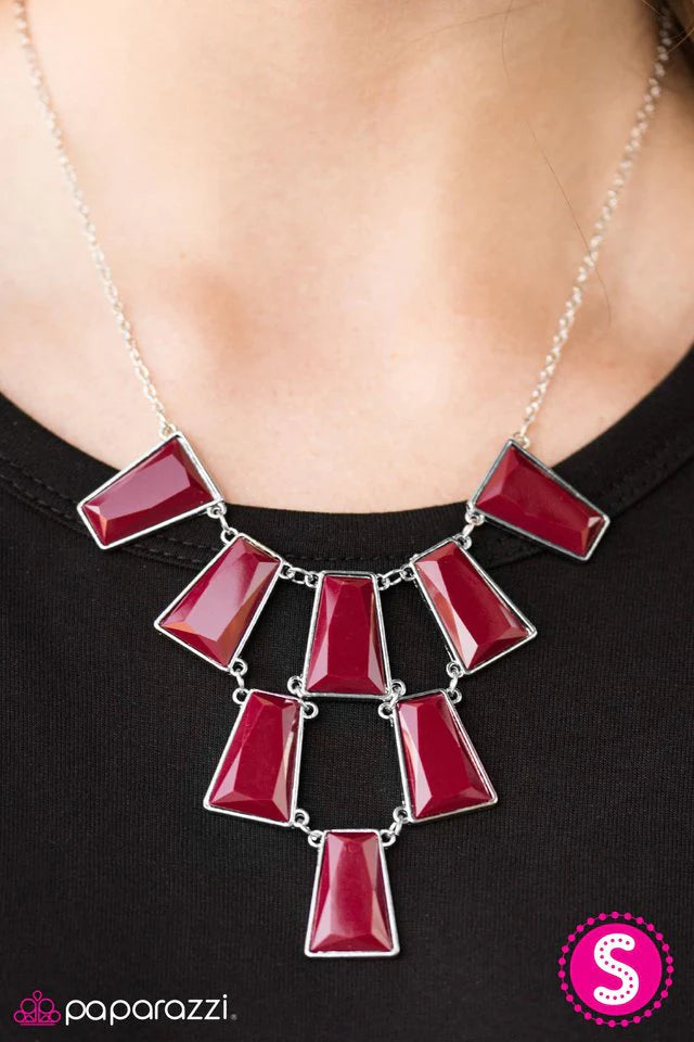 Paparazzi Necklace ~ Anything GALAPAGOS! - Red