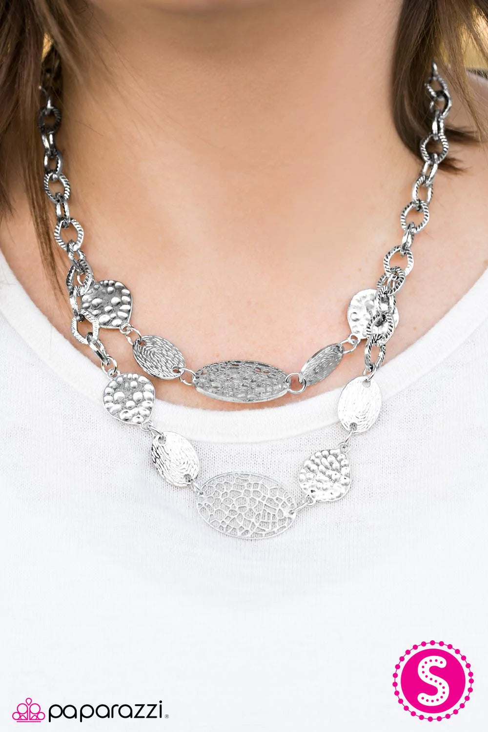 Collar Paparazzi ~ Natures Way - Plata