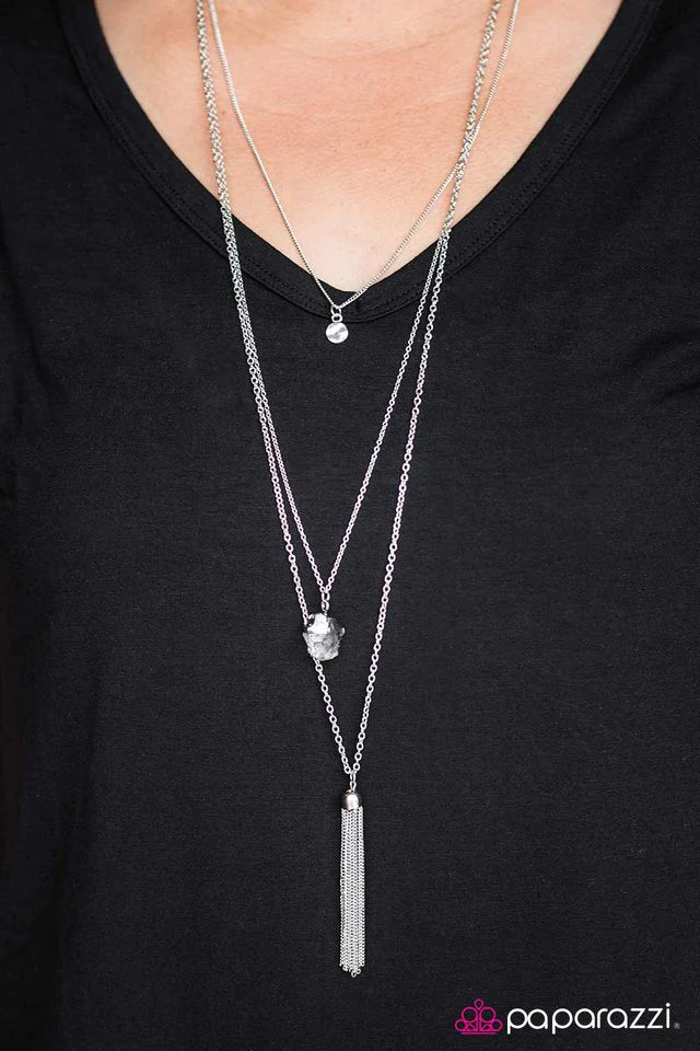 Paparazzi Necklace ~ Your Future Looks Bright - White