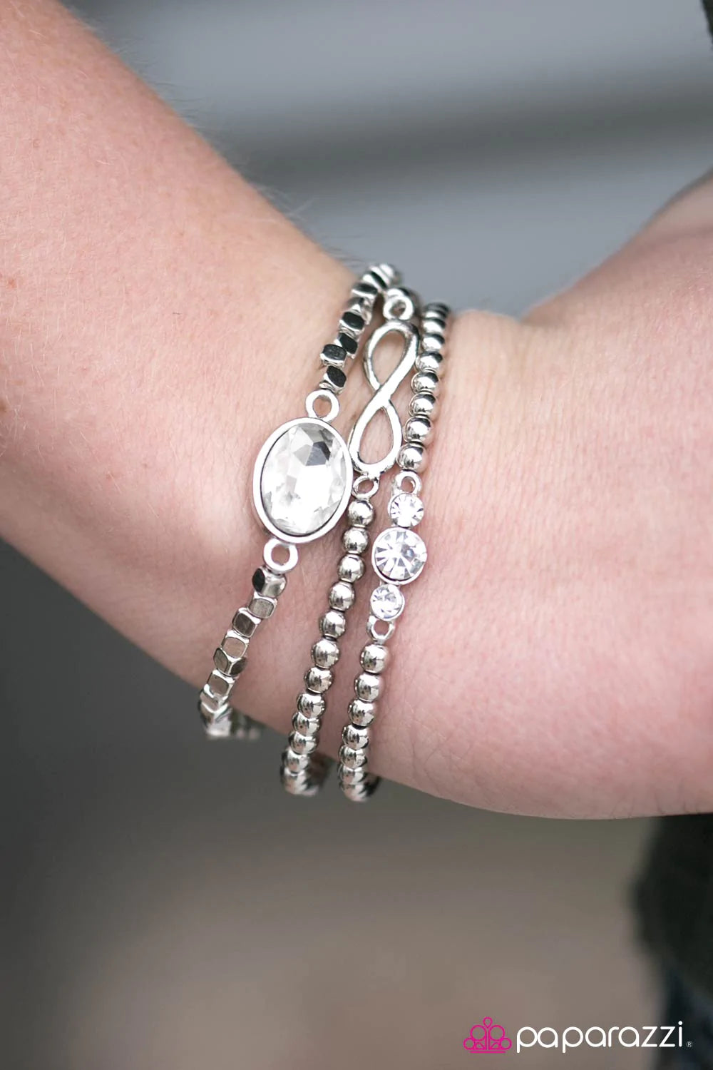 Paparazzi Bracelet ~ Greatest Luxury - White