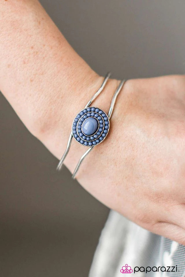 Pulsera Paparazzi ~ Serenata Española - Azul