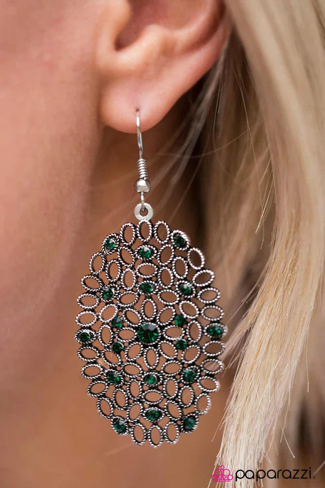 Paparazzi Earring ~ Lusting For Luster - Green
