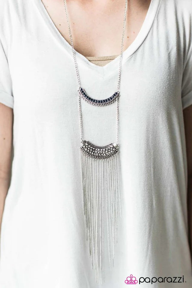 Paparazzi Necklace ~ World Class Wonder - Blue