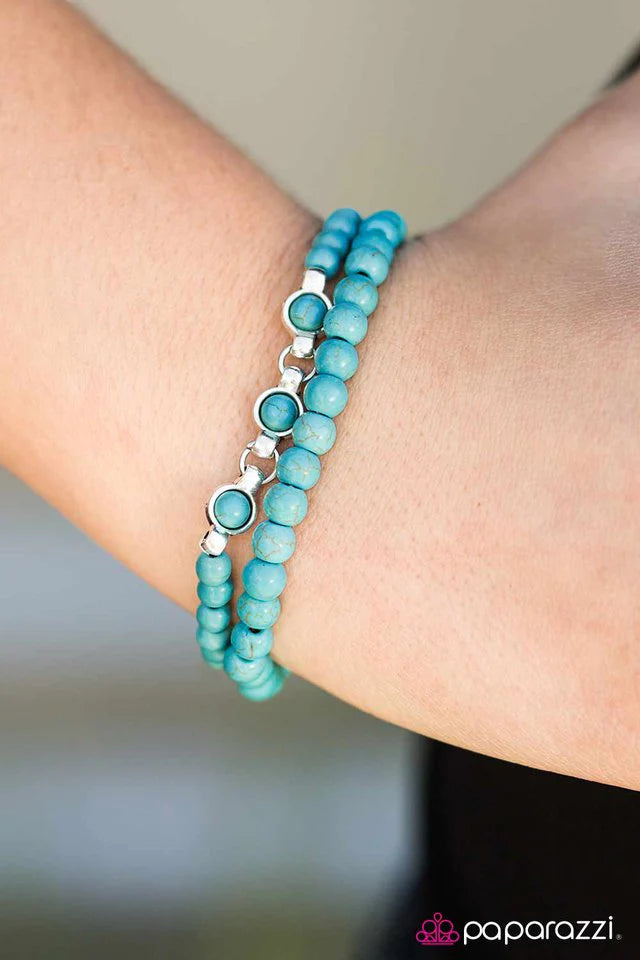 Pulsera Paparazzi ~ Everest Explorer - Azul