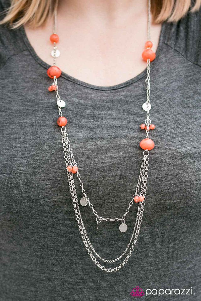 Collar Paparazzi ~ BOSSanova - Naranja