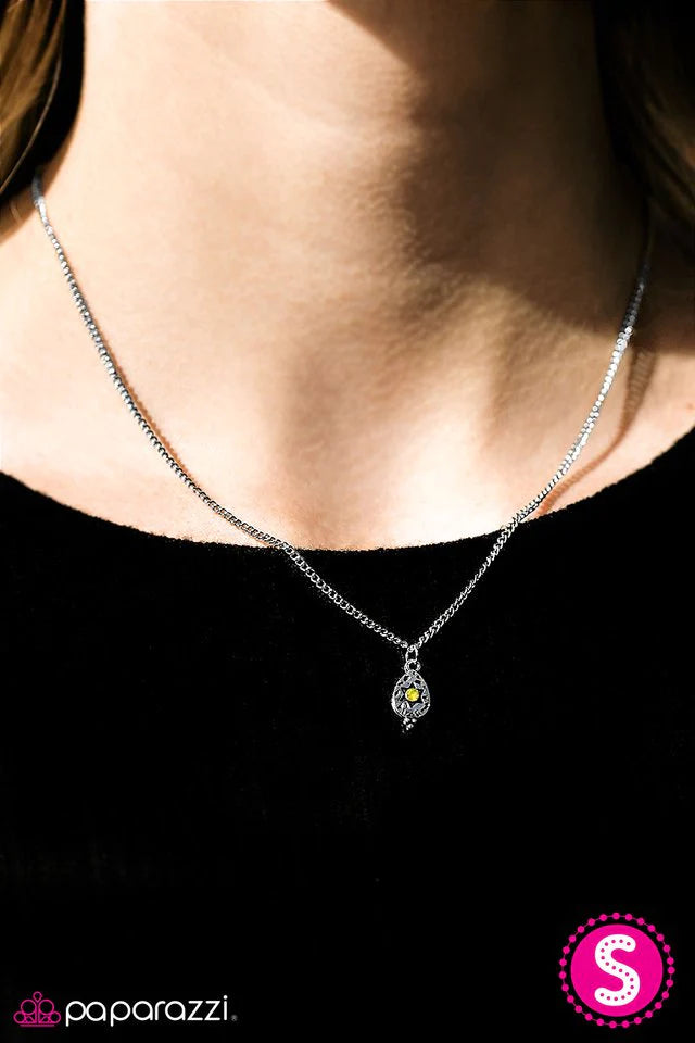 Paparazzi Necklace ~ Shine Your Brightest - Yellow
