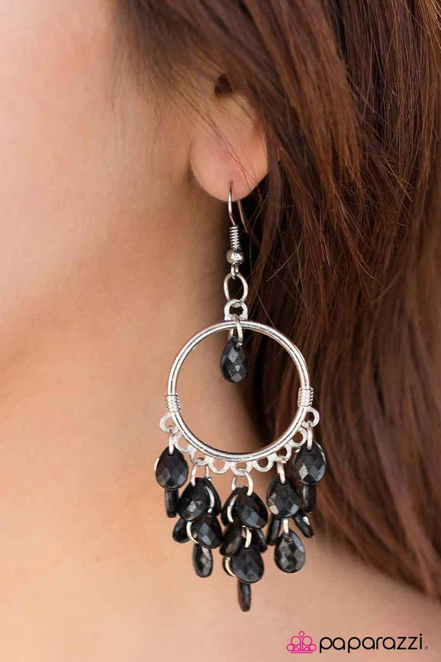 Pendiente Paparazzi ~ Marco de la Mente - Negro