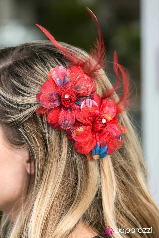 Paparazzi Hair Accessories ~ Fantastically Fabulous - Red