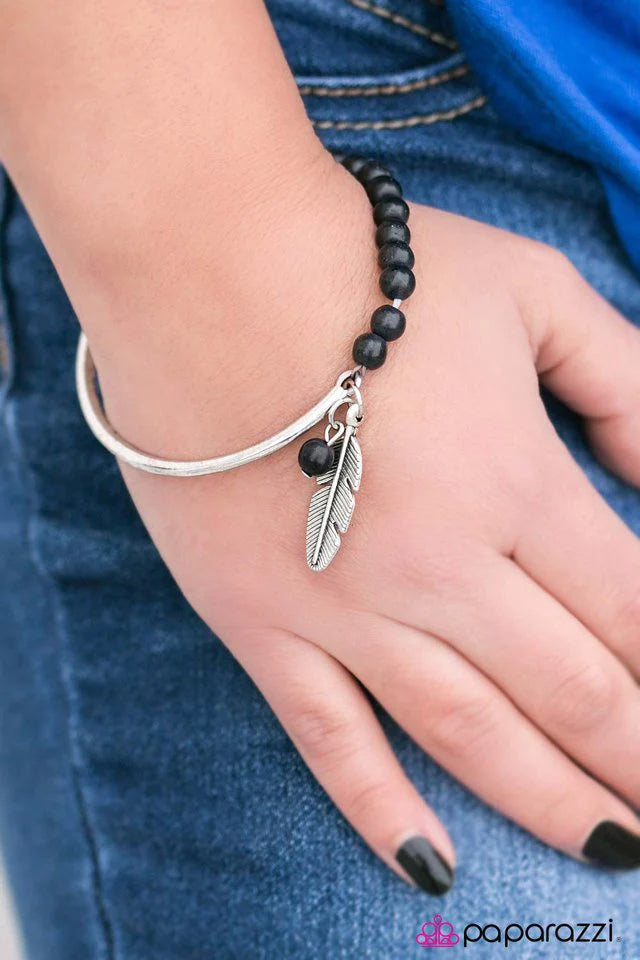 Pulsera Paparazzi ~ Sky Cruiser - Negra