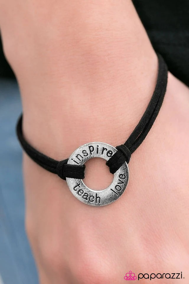 Pulsera Paparazzi ~ Nunca dejes de soñar - Negro
