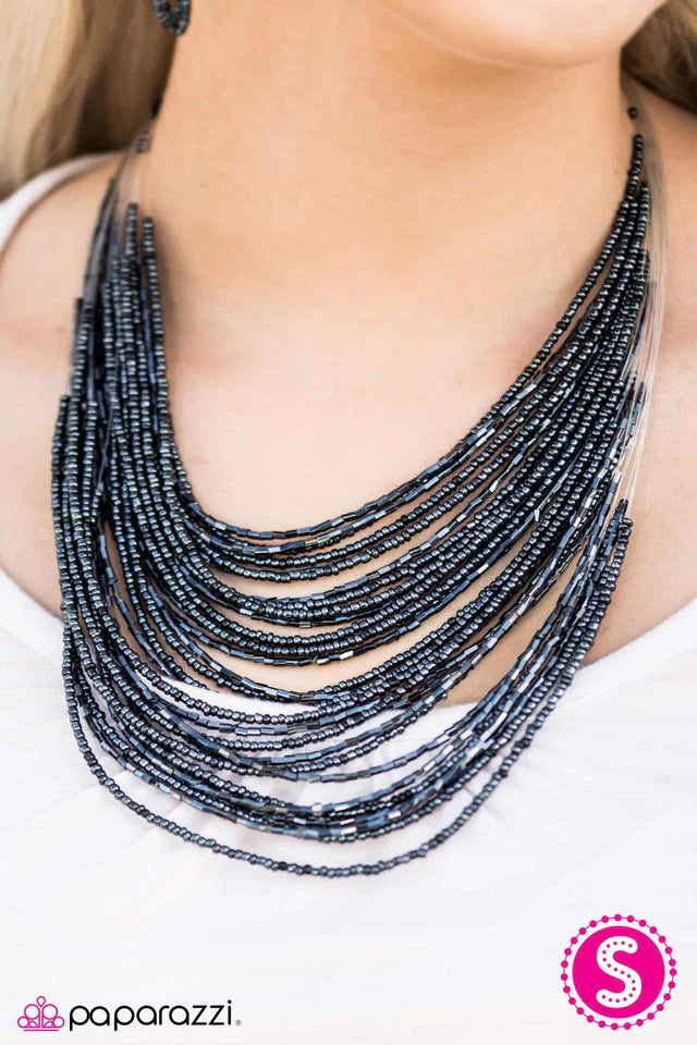 Collar Paparazzi ~ Serenata de luz de estrellas - Azul