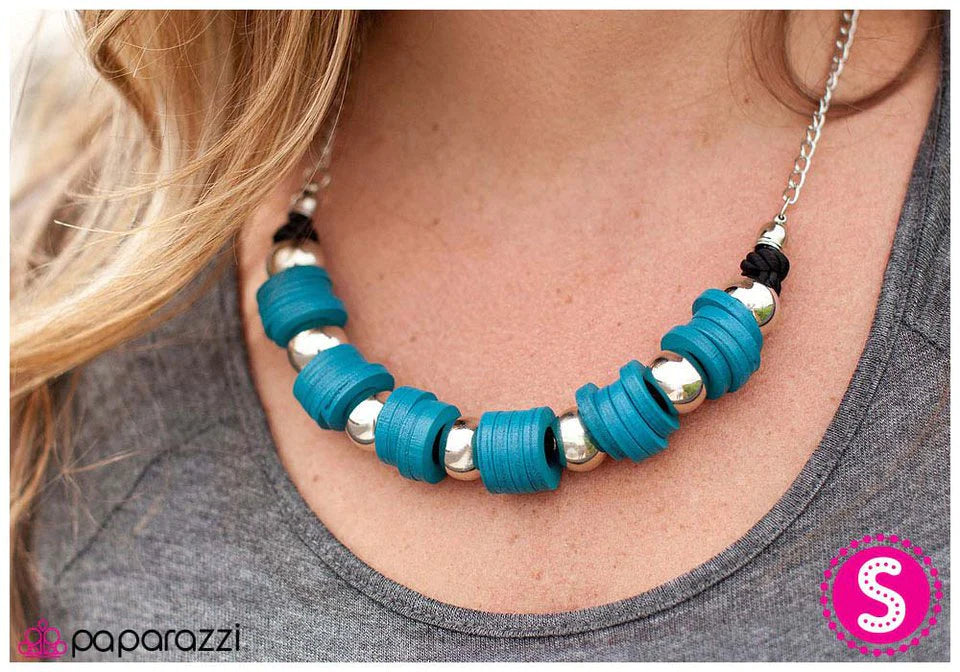 Collar Paparazzi ~ Organically Ocean - Azul