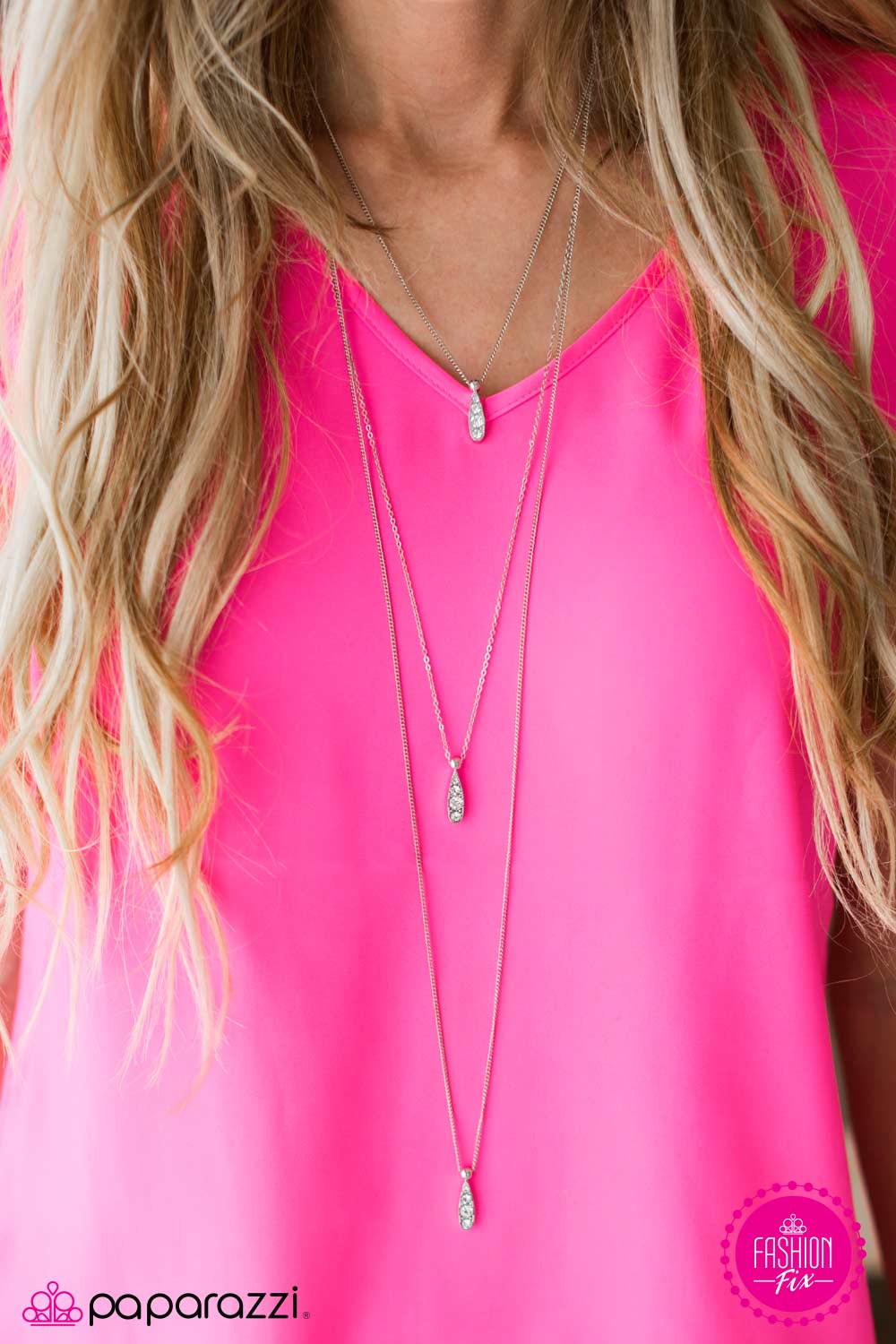 Paparazzi Necklace ~ You Gotta Climb - White