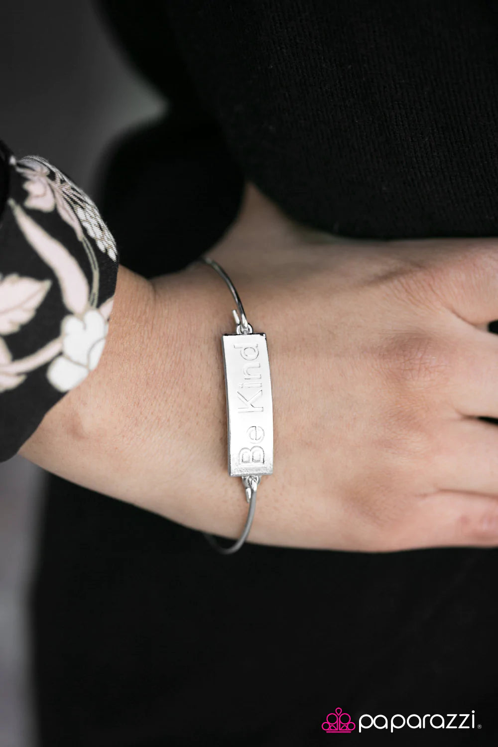 Paparazzi Bracelet ~ Be Kind - Silver