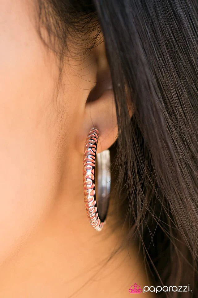 Pendiente Paparazzi ~ Caos colorido - Naranja