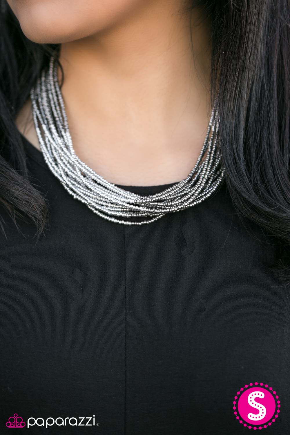 Collar Paparazzi ~ Born To BEAD Wild - Plata