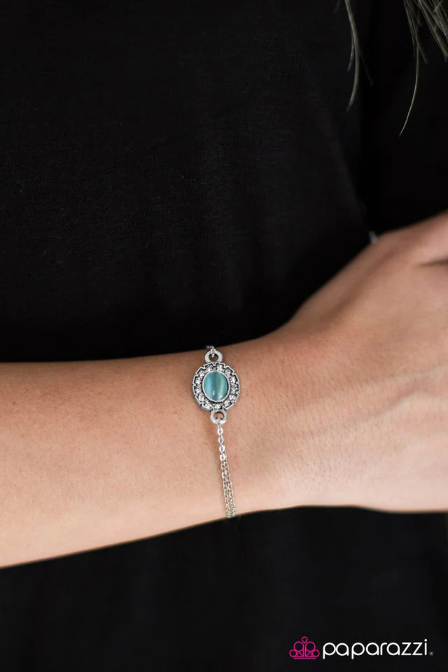Pulsera Paparazzi ~ Moonlit Pools - Azul