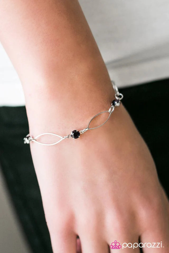 Pulsera Paparazzi ~ Top Class - Negro