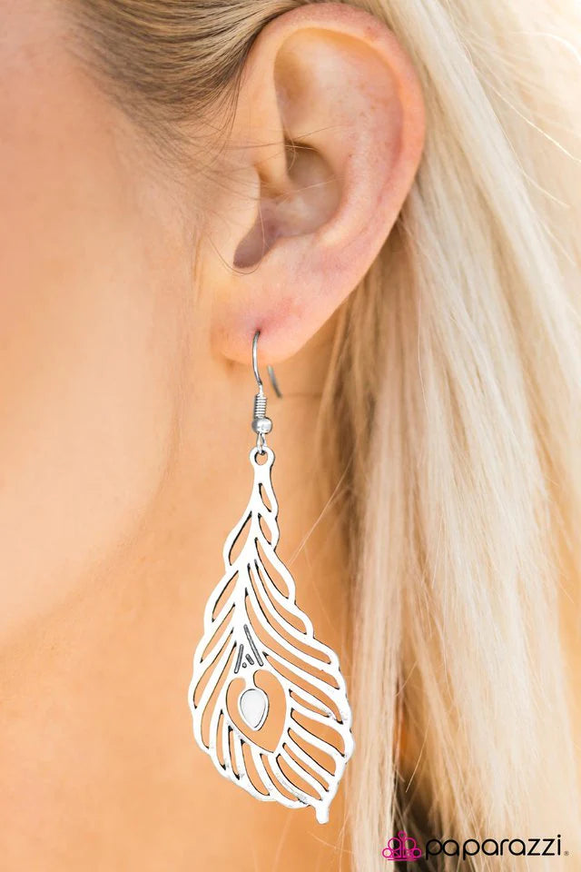 Pendiente Paparazzi ~ Deja que tu corazón se eleve - Blanco