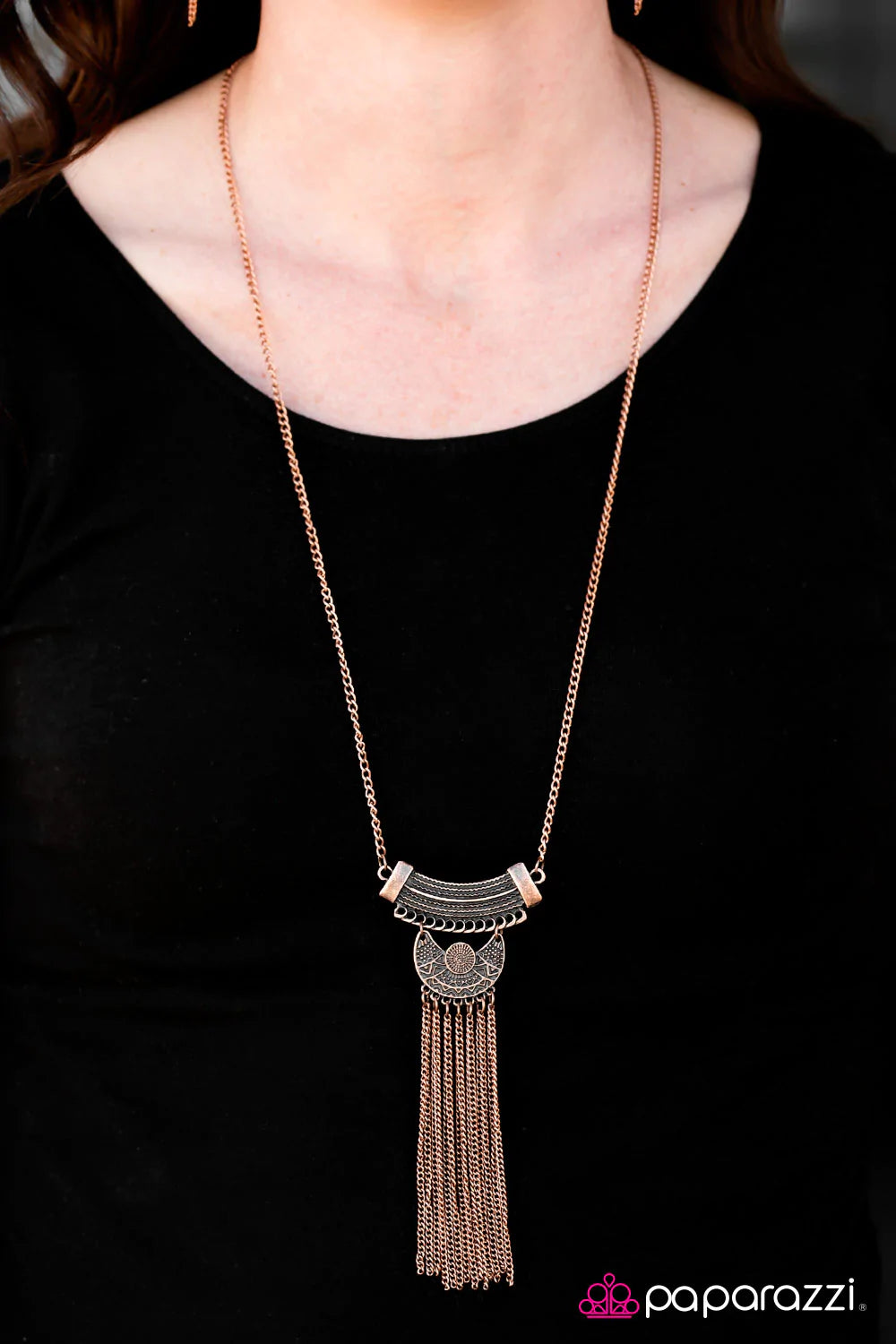Collar Paparazzi ~ Princesa Panamá - Cobre