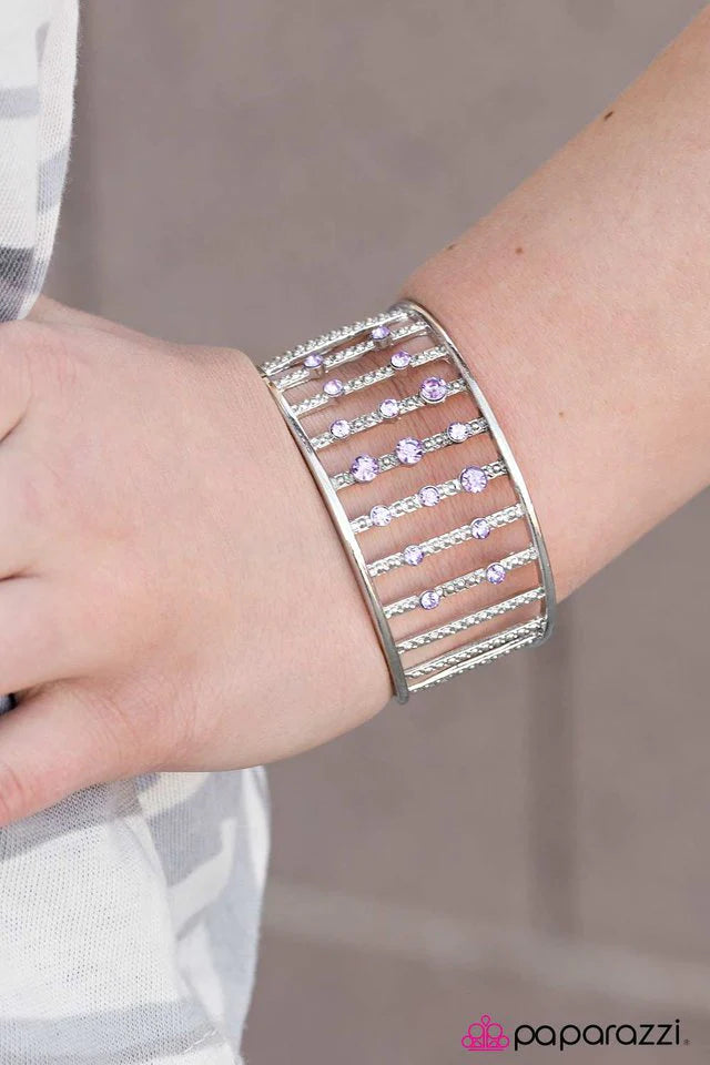 Paparazzi Bracelet ~ You Can Thank Me LADDER - Purple