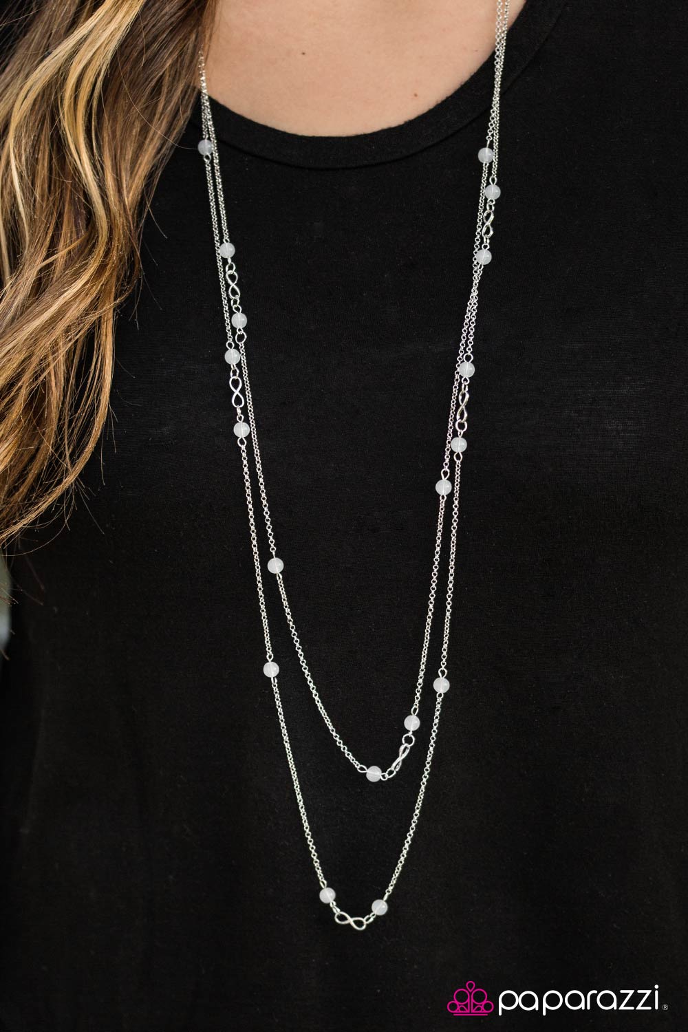 Paparazzi Necklace ~ All The Time In The World - White