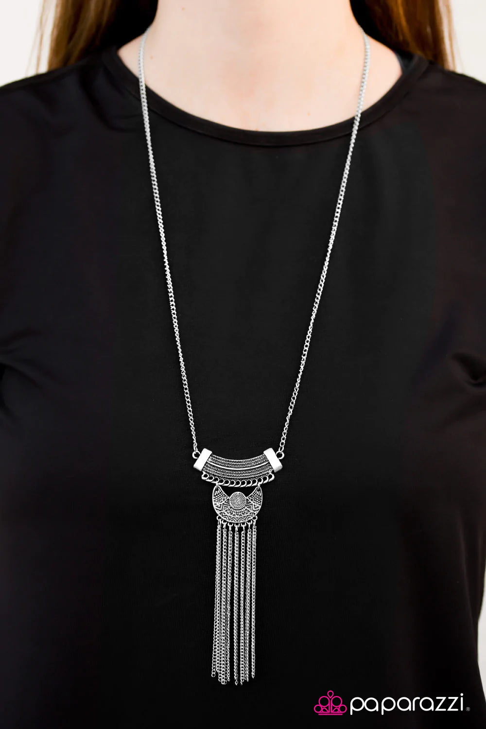 Paparazzi Necklace ~ Panama Princess - Silver