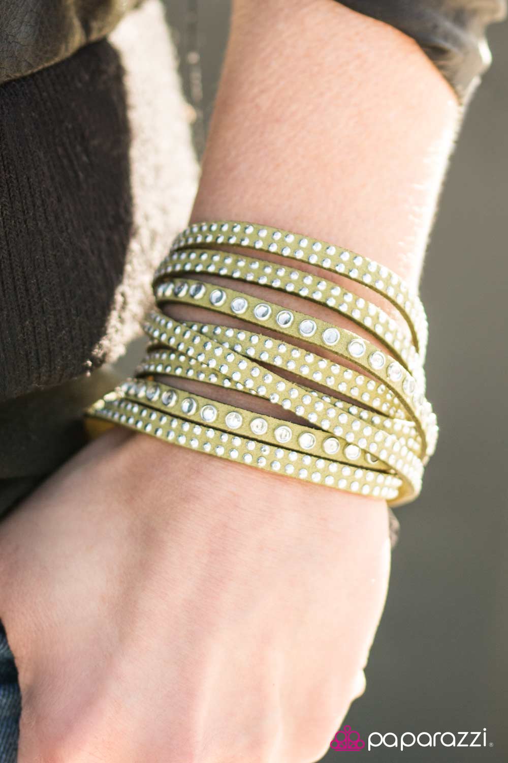Pulsera Paparazzi ~ Sassy Satisfaction - Verde