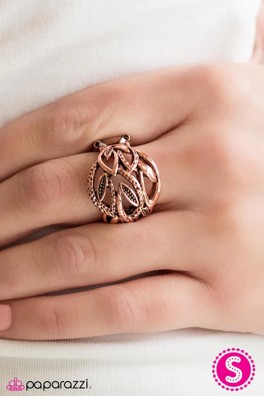 Paparazzi Ring ~ Your Place Or VINE? - Copper