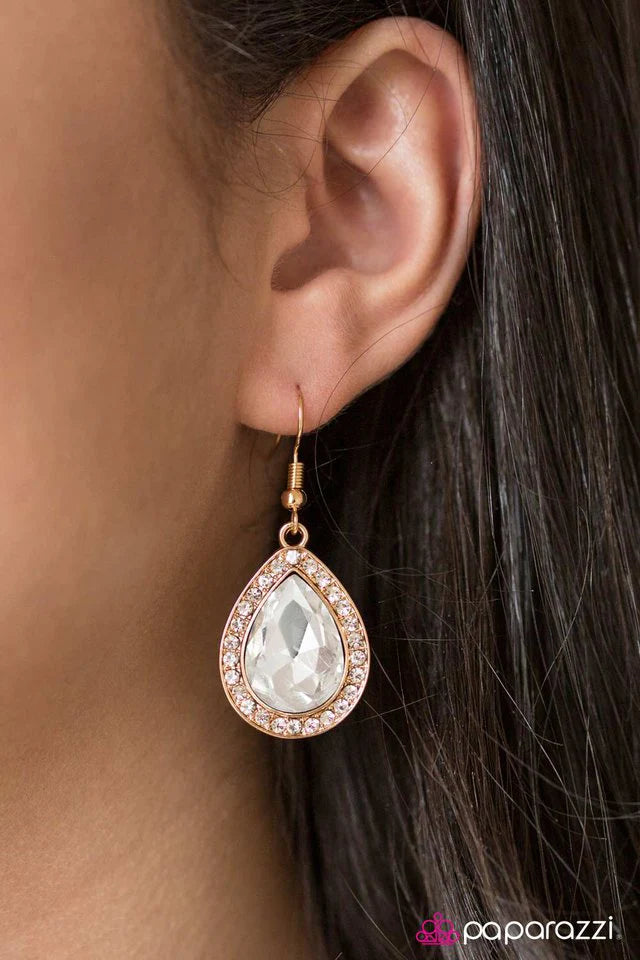 Paparazzi Earring ~ Are You Sure Thats REGAL? - Gold