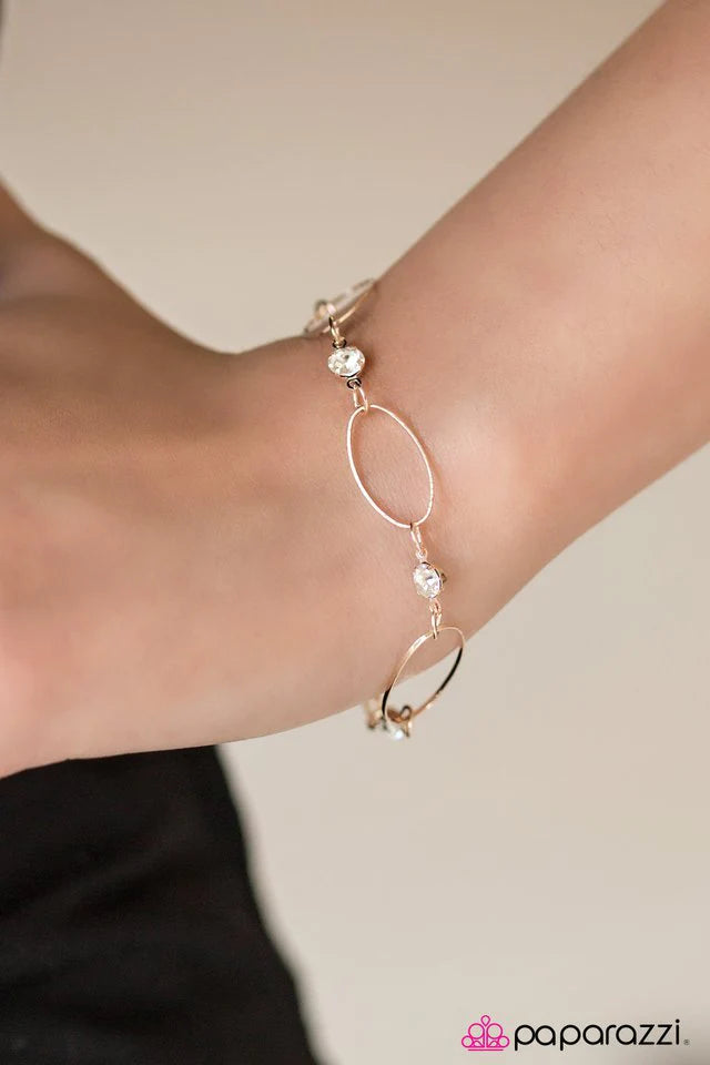 Paparazzi Bracelet ~ Top Class - Rose Gold