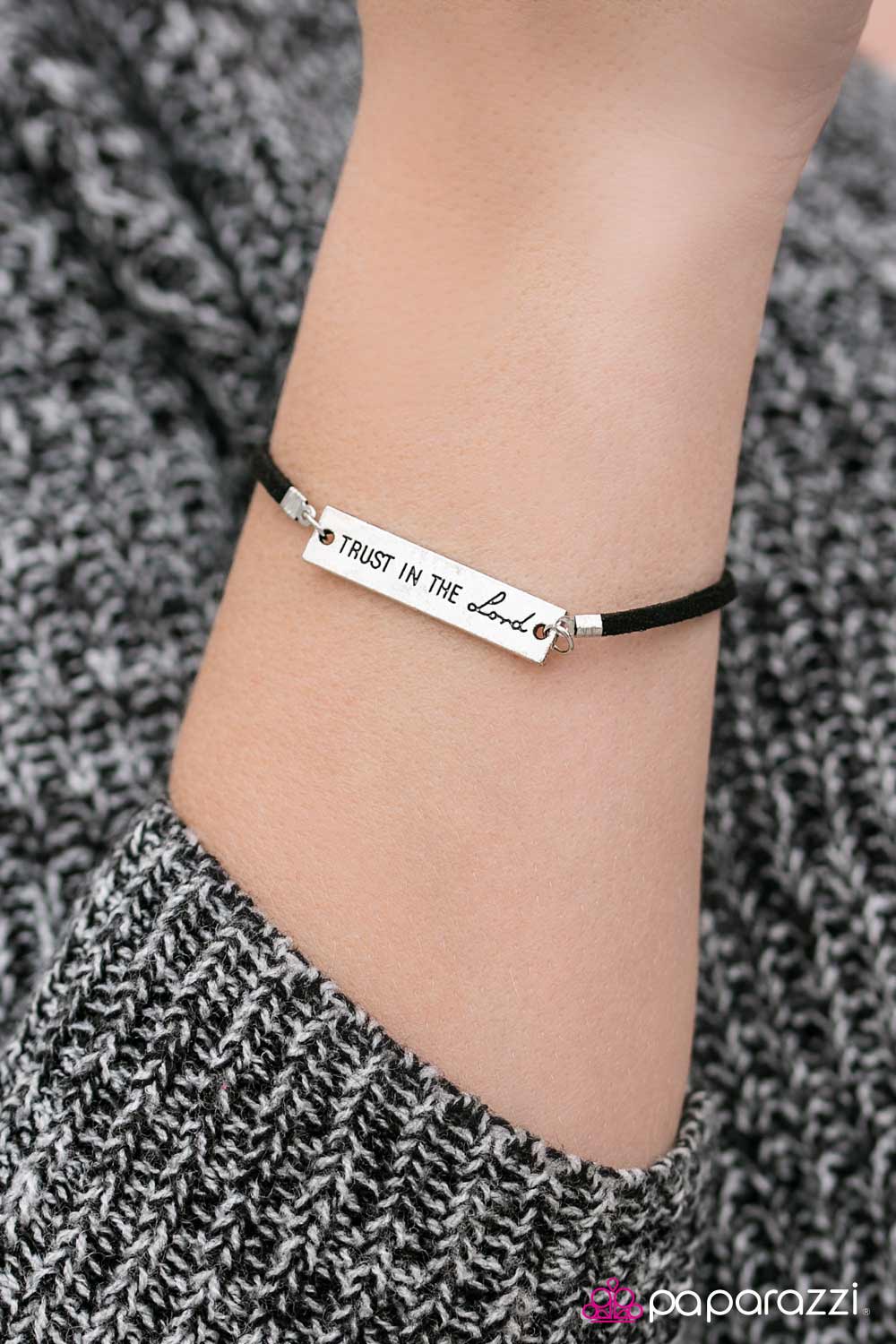 Paparazzi Bracelet ~ Have Faith - Black