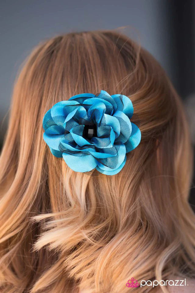 Paparazzi Hair Accessories ~ Time to Bid Adieu - Blue