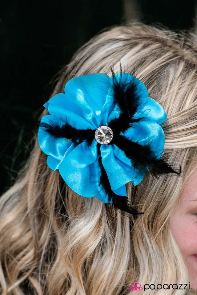 Paparazzi Hair Accessories ~ Were All A Little Mad Here - Blue