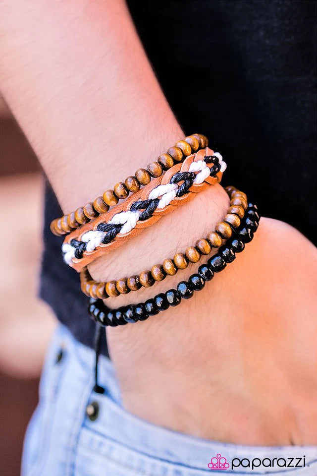 Paparazzi Bracelet ~ Beach Bum - Brown
