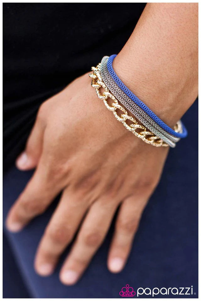 Pulsera Paparazzi ~ Something Blue - Azul