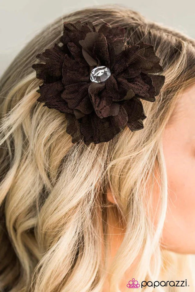 Paparazzi Hair Accessories ~ Best LACE Forward - Brown