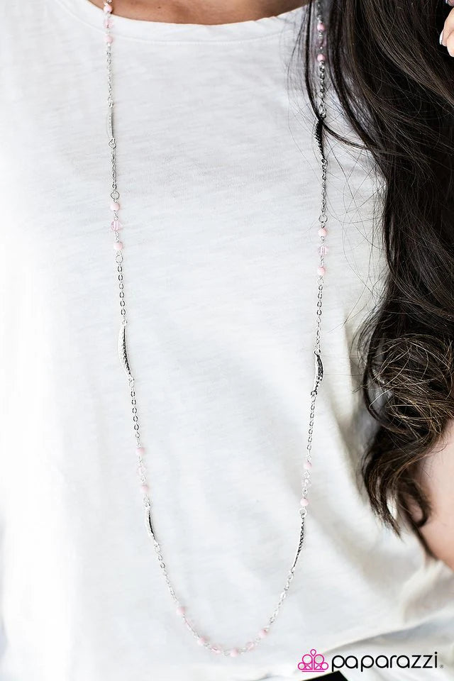 Collar Paparazzi ~ Verano tropical - Rosa