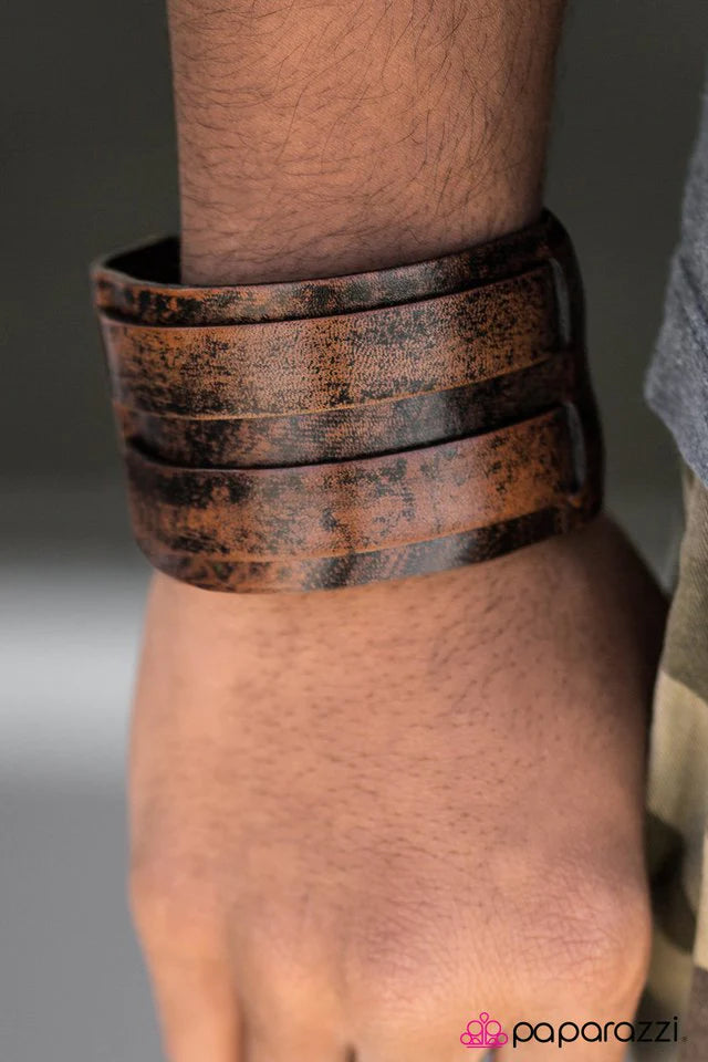Paparazzi Bracelet ~ Pacific Pirate - Brown
