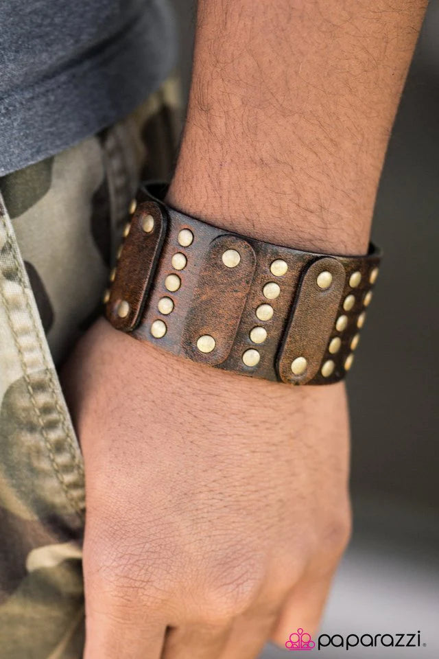 Paparazzi Bracelet ~ One For All - Brown