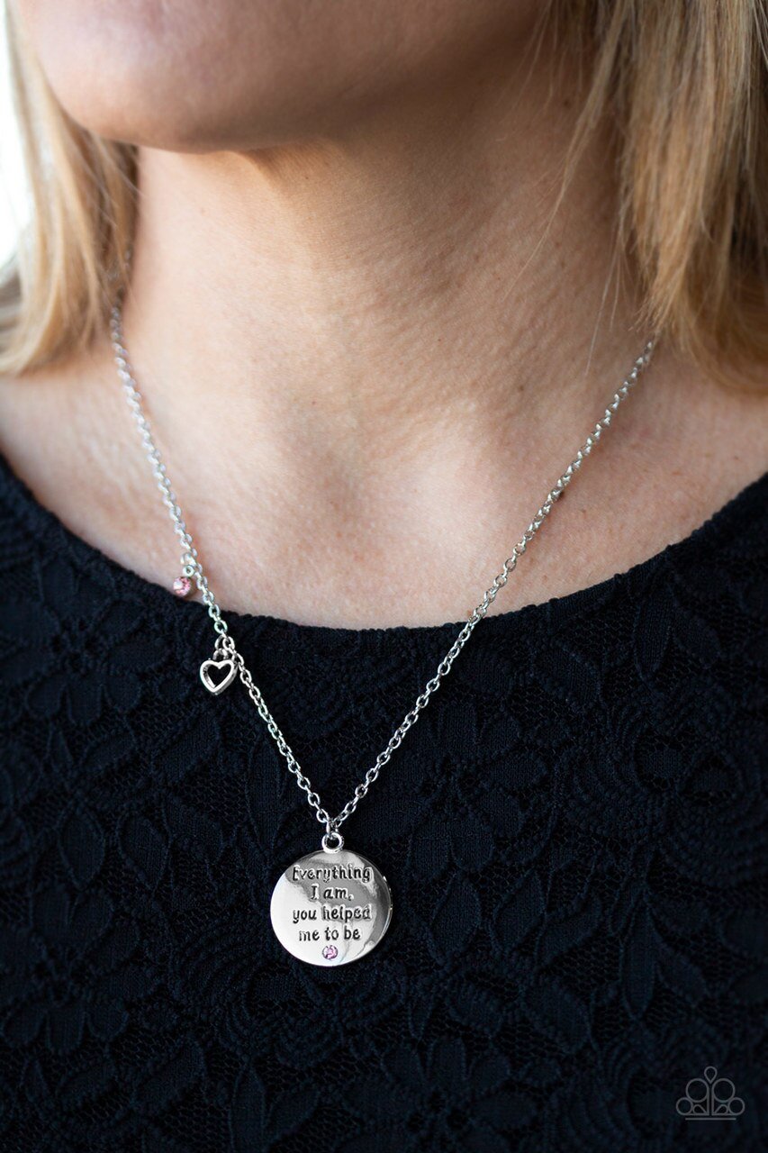 Paparazzi Necklace ~ Everything I Am - Pink Paparazzi Jewelry | Online Store | DebsJewelryShop.com Paparazzi Necklace ~ Everything I Am - Pink Paparazzi Jewelry | Online Store | DebsJewelryShop.com