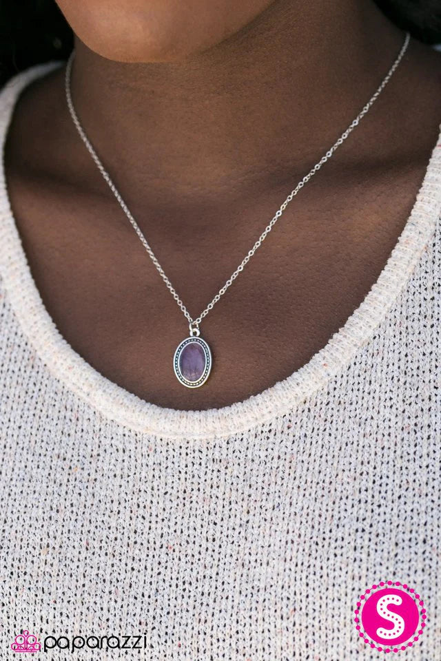 Collar Paparazzi ~ Hablé demasiado LUNA - Púrpura