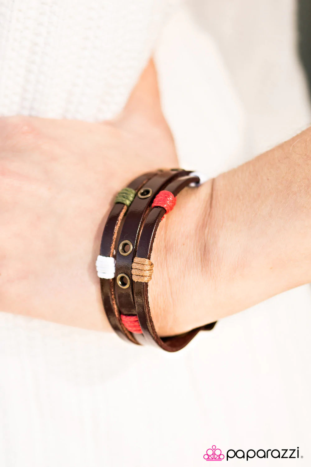 Paparazzi Bracelet ~ Summer Campfires - Brown