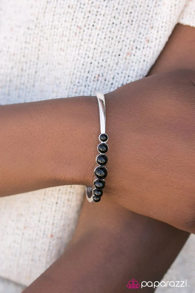 Pulsera Paparazzi ~ Marina Del Rey - Negro