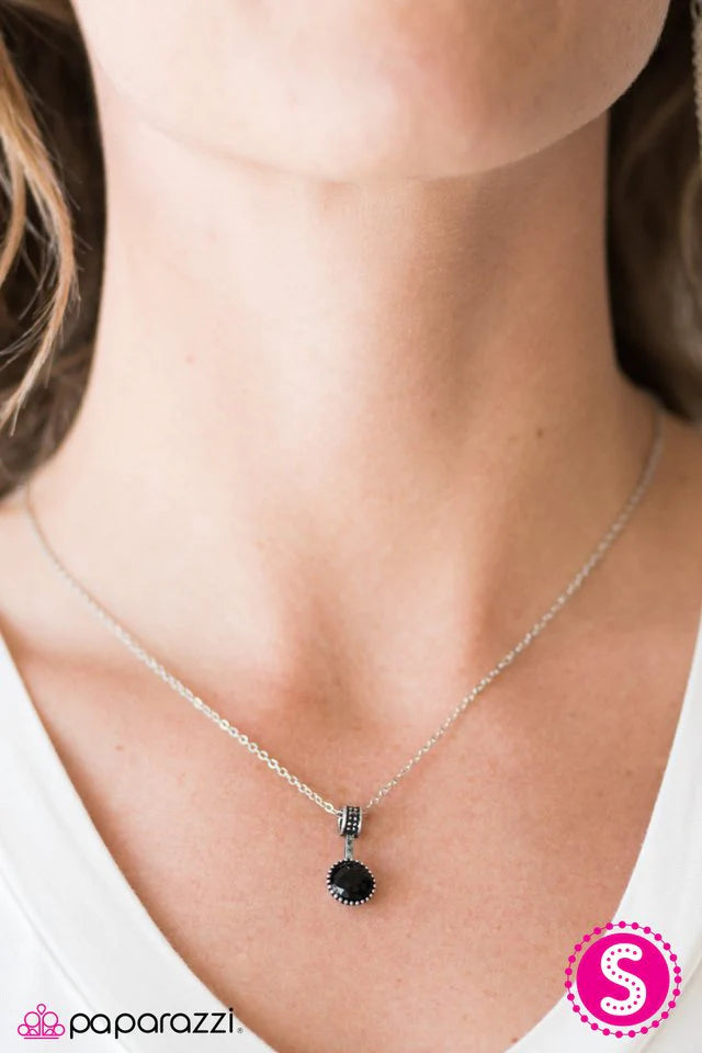 Paparazzi Necklace ~ Spark In The Dark - Black