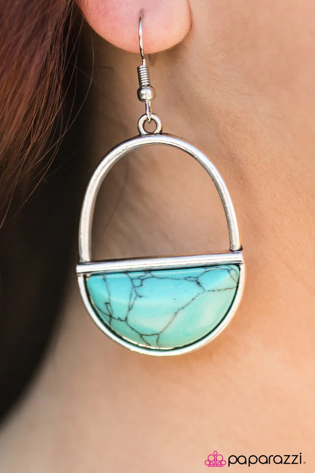 Pendiente Paparazzi ~ Stone Horizons - Azul